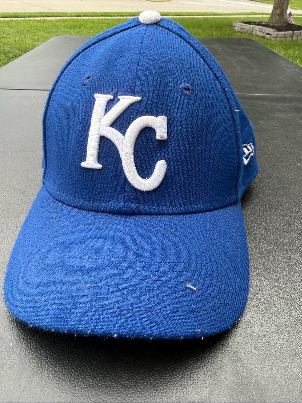New Era Kids Royal Blue KC Logo Cap with White Embroidery